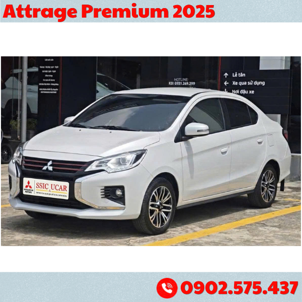 Mitsubishi Attrage Premium 2025 Qua Sử Dụng Chính Hãng